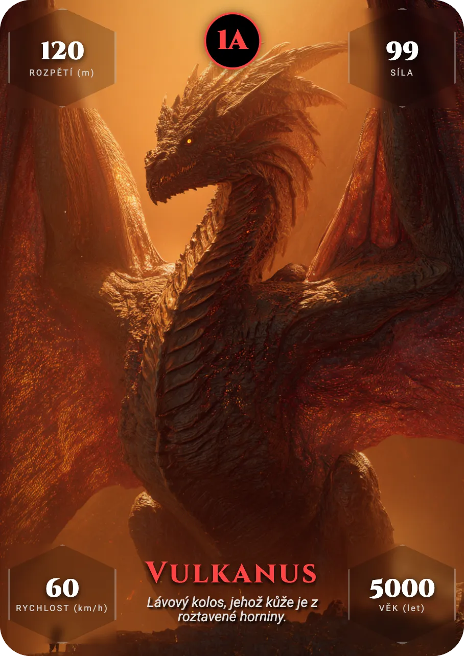 Kvarteto Draci — ukázková karta